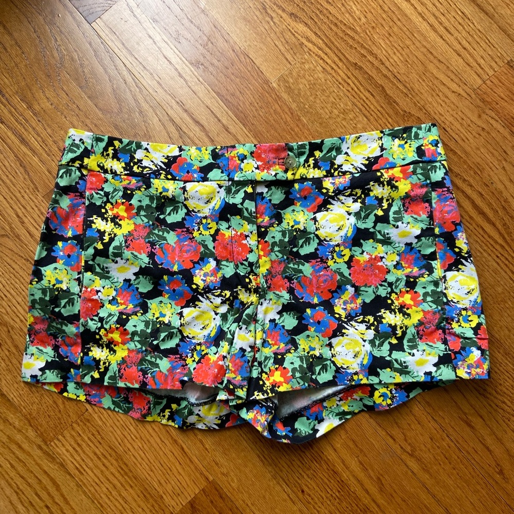J crew floral chino shorts